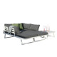 Salon outdoor MILOS modulable - Aluminium blanc