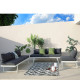 Salon outdoor MILOS modulable - Aluminium blanc
