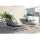 Salon outdoor MILOS modulable - Aluminium blanc