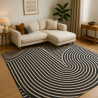 Tapis LOOPY Gris - Dimensions au choix