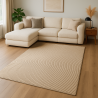 Tapis RADIAL Taupe - Dimensions au choix
