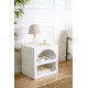Table de chevet CUEVA - Blanc