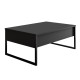 Table basse KUDY rectangulaire - Anthracite