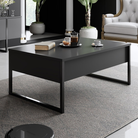 Table basse KUDY rectangulaire - Anthracite