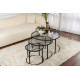 Trio de tables gigognes OCTAVE - Black
