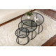 Trio de tables gigognes OCTAVE - Black