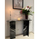 Console REGGINA - Marbre NOIR Marquina