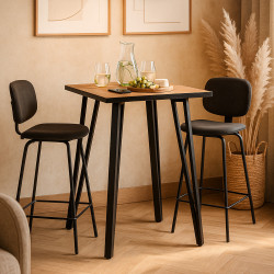 Table haute DISSY - Noyer