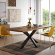 Table à manger PERLAS - 180cm - Finition Noyer