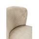 Chaise VANA - Toile côtelée - Crème