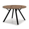 Table à manger BONY - 120cm - Finition Noyer