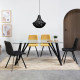 Table à manger GAMA - Black - 160 cm