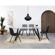 Table à manger GAMA - Black - 160 cm