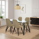 Table à manger GAMA - Black - 160 cm