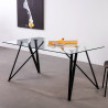 Table à manger GAMA - Black - 160 cm