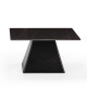 Table basse OIA - Pierre marbrée Noire