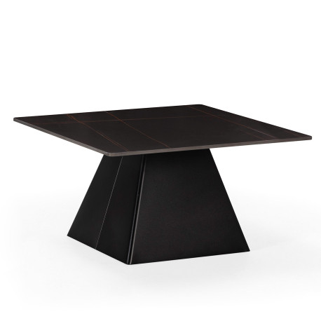 Table basse OIA - Pierre marbrée Noire