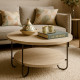 Table basse ELELA - Travertine Style