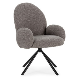Fauteuil pivotant CLEO - Gris chiné