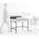 Bureau ALENA - 110cm - Chêne & Caisson Noir