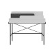 Bureau ALENA - 110cm - Chêne & Caisson Noir