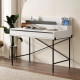 Bureau ALENA - 110cm - Chêne & Caisson Noir