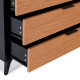 Commode AMAYA - Chêne noir & Zebrano