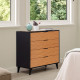Commode AMAYA - Chêne noir & Zebrano