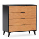 Commode AMAYA - Chêne noir & Zebrano