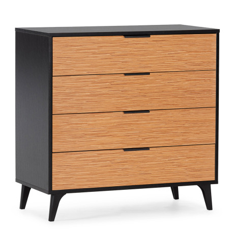 Commode AMAYA - Chêne noir & Zebrano