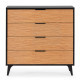 Commode AMAYA - Chêne noir & Zebrano