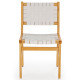 Chaise RUKT - Chêne massif & Cuir Blanc
