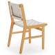 Chaise RUKT - Chêne massif & Cuir Blanc