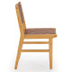 Chaise RUKT - Chêne massif & Cuir Brun