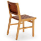 Chaise RUKT - Chêne massif & Cuir Brun
