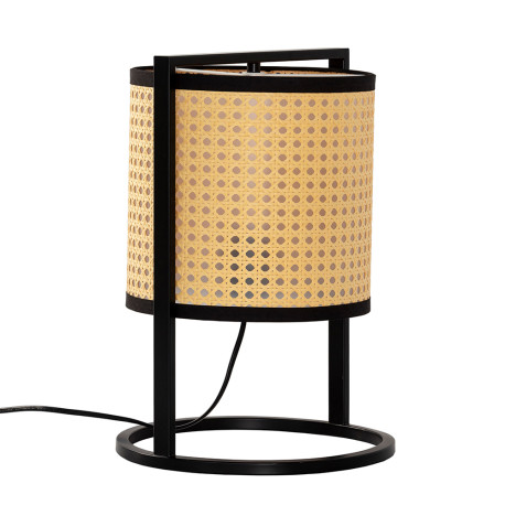 Lampe à poser RAKU - Cannage de rotin