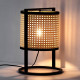 Lampe à poser RAKU - Cannage de rotin