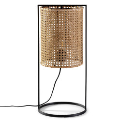 Lampe à poser MIZU - Cannage de rotin