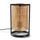 Lampe à poser NOMY - Cannage de rotin