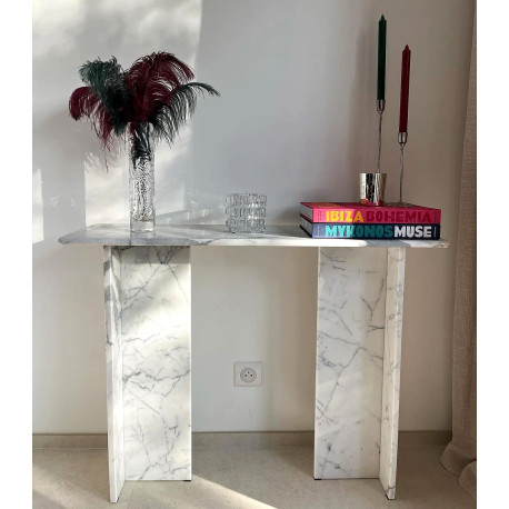 Console REGGINA - Marbre BLANC de Carrare