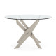 Table à manger FLAVI - Taupe - 120 cm