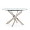 Table à manger FLAVI - Taupe - 120 cm