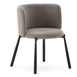 Chaise HIZY - Toile piquée Taupe