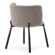 Chaise HIZY - Toile piquée Grise