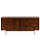 Buffet MONROVIA - Noyer & Laiton - 165 cm