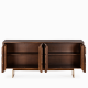 Buffet MONROVIA - Noyer & Laiton - 165 cm