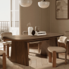 Table à manger VADUZ - Noyer massif - 220 cm