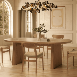 Table à manger VADUZ - Chêne massif - 220 cm