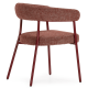 Fauteuil RIYU - Tweed & Full Burgundy