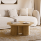 Table basse MALABO - Chêne naturel - 100 cm